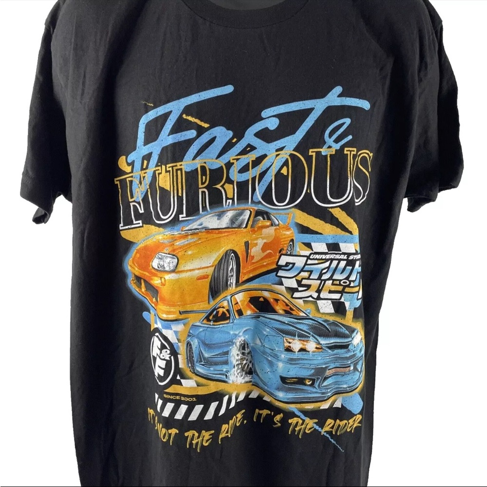 New Mens Fast & Furious Universal Studios Graphic T-Shirt Sz XL NWT Cotton - Picture 2 of 6